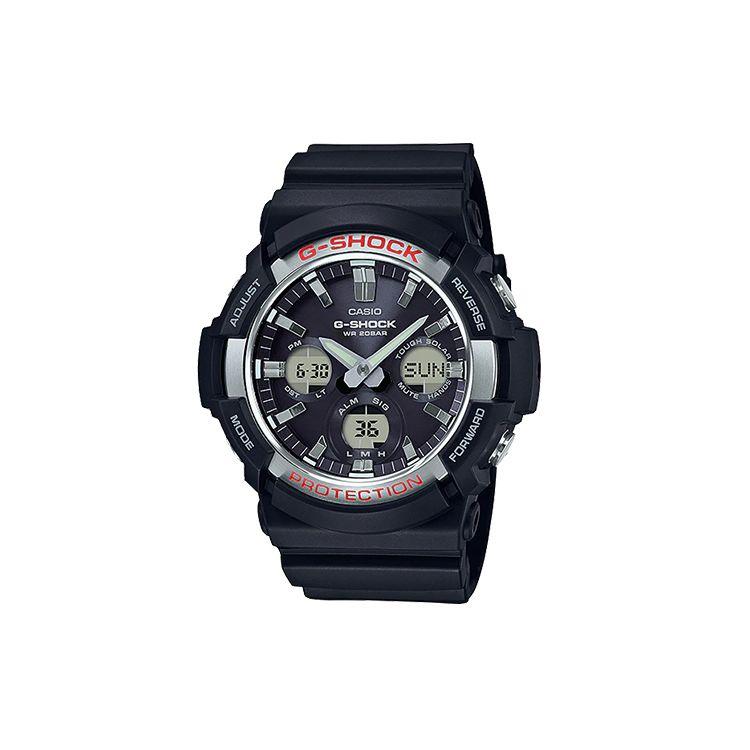 Casio Серия G-Shock Элегантные Повседневные Универсальные Классические Стрелочные Двойной Дисплей 3D Циферблат Спортивные Водонепроницаемые Кварцевые Часы Мужские Часы Черные GAS-100-1A
