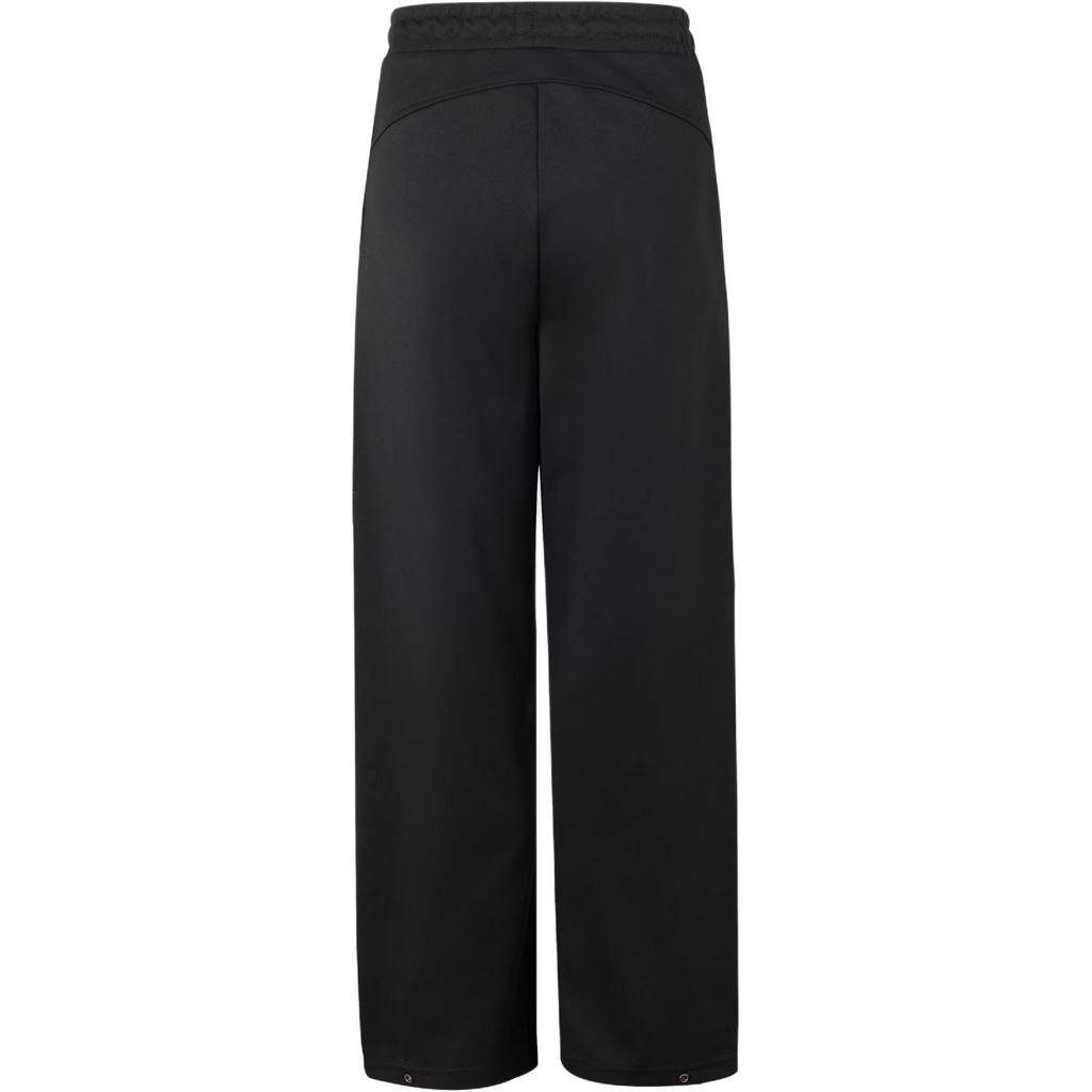 Adidas Женские повседневные брюки прямого кроя со шнуровкой и логотипом бренда Fustl W Knpt, черные KA0721