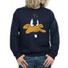 Looney Tunes Mens Daffy Duck Face Sweatshirt