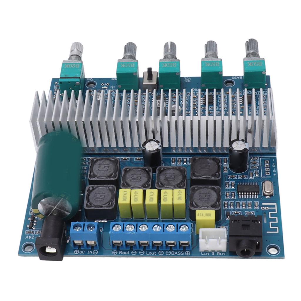 Subwoofer Amplifier Board High Power Bluetooth Audio Amp DC12V?24V 2.1 Channel TPA3116 50W+50W+100W
