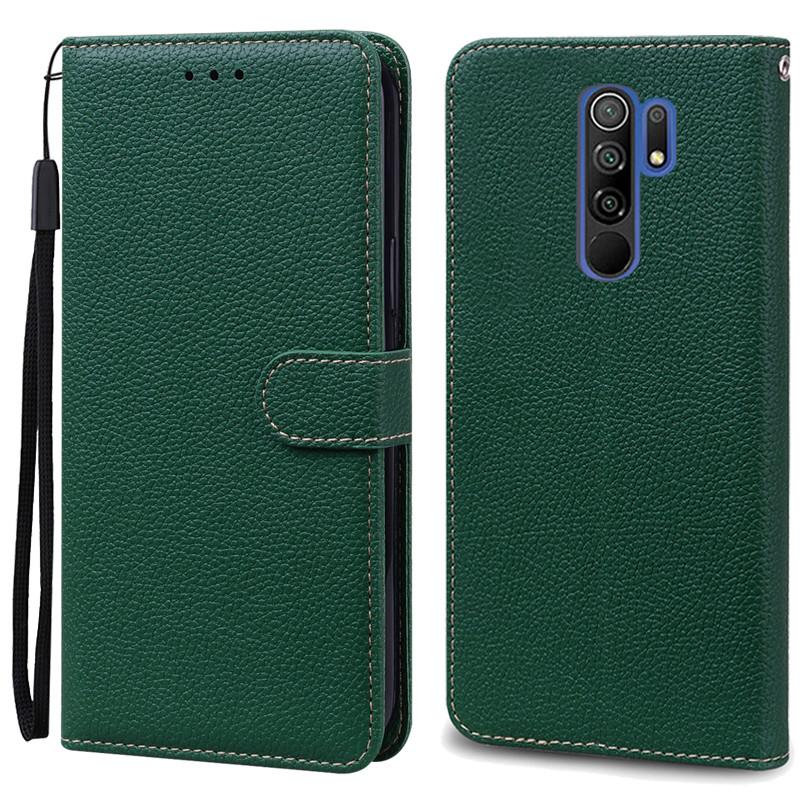 For Redmi 9 Case Soft Silicone Wallet Cover Phone Case For Xiaomi Redmi 9 Case Redmi9 Leather Flip Case Coque Fundas Shell
