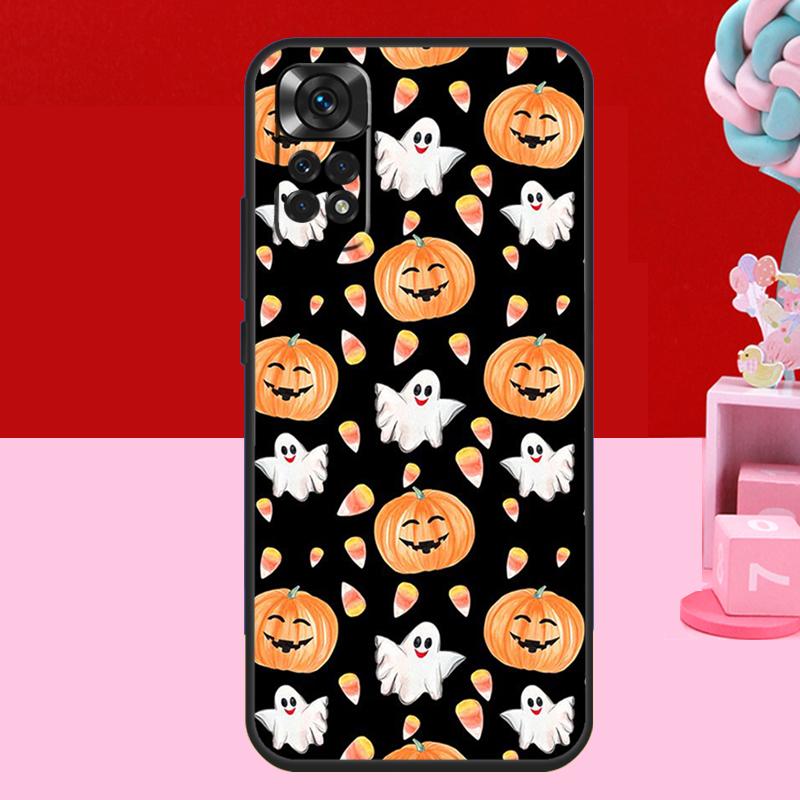 Чехол Хэллоуинские тыквы для Xiaomi Redmi Note 13 12 11 10 14 15 Pro Plus Redmi 15 C 14C 10C 12C 13C Мягкая крышка