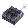 Shaft Tester Keyboard Keychain 9-button Mechanical Keyboard Keyring Funny Keyboard Caps Toy  Fidget