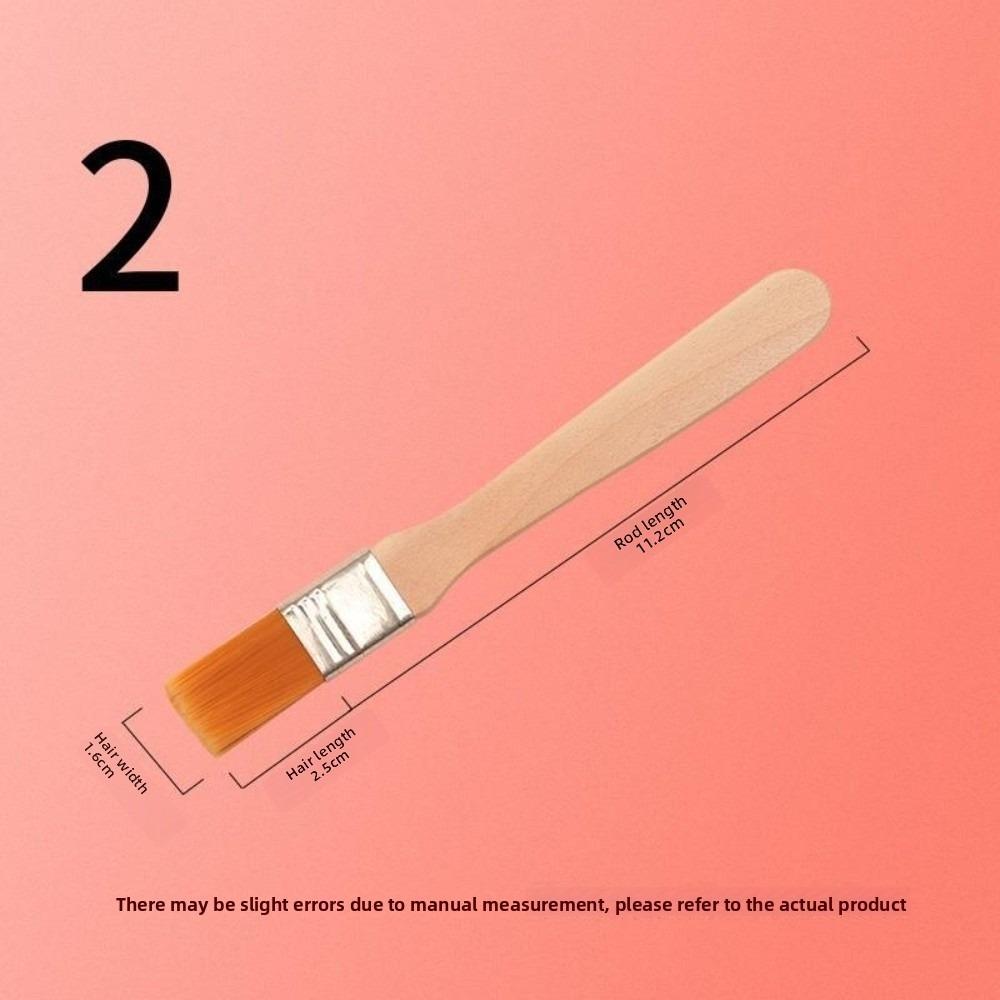 Практичная кисть для масляной краски, деревянные ручки, нейлоновая чистая кисть, новая кисть для рисования волосом, художественные принадлежности