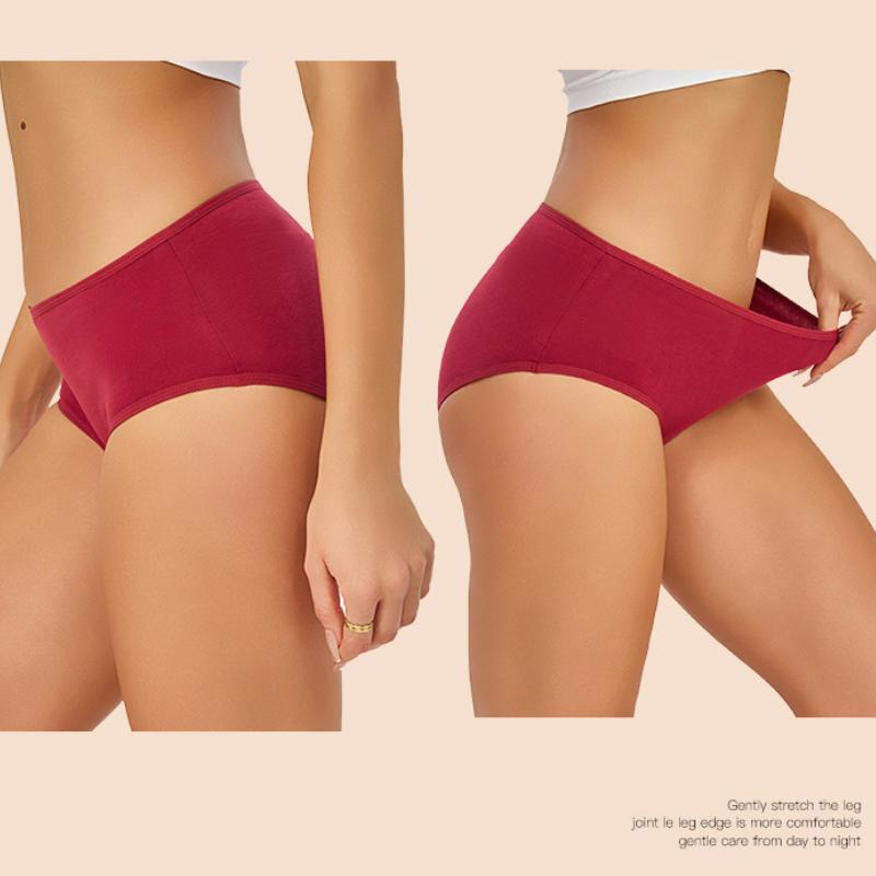 Low-Middle Waist Women's Panties, High Elasticity Women Underwear, Comfortable Cotton Crotch #JS830