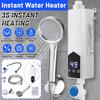 5500W Mini Instant Electric Water Heating Shower Set LCD Digital Display Kitchen Bathroom Tankless Hot Water Faucet Heater