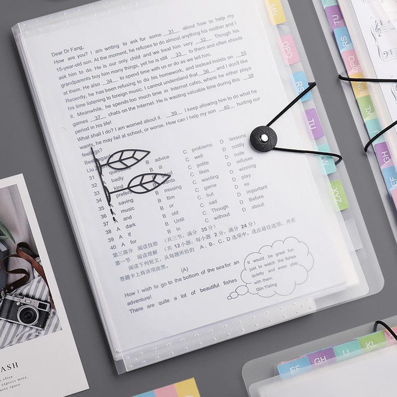 Прозрачная вставная папка-файл А4 сумка для документов многослойный расширяющийся кошелек папка держатель органайзер для школьных канцелярских принадлежностей