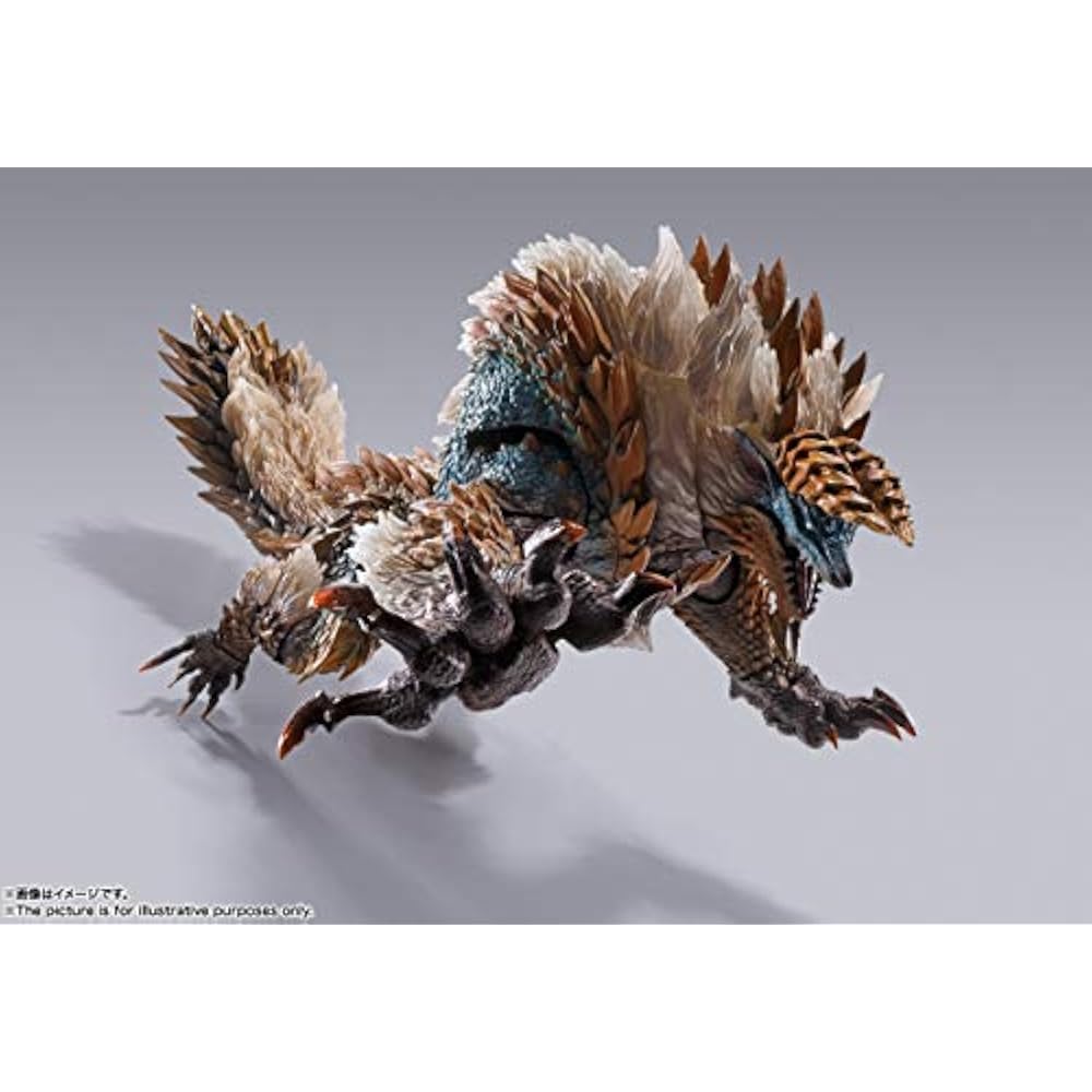 СТРАНЫ ТАМАШИИ Ш. Monster Arts Monster Hunter World: Ледяной Зинога примерно. 285 мм АБС и ПВХ...