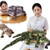 68/96 см Симуляция Длиннохвостый Крокодил Плюшевая Кукла Реалистичный Полосатый Рептилия Животное Крокодил Набитая Игрушка Домашний Декор Подарок Для Детей