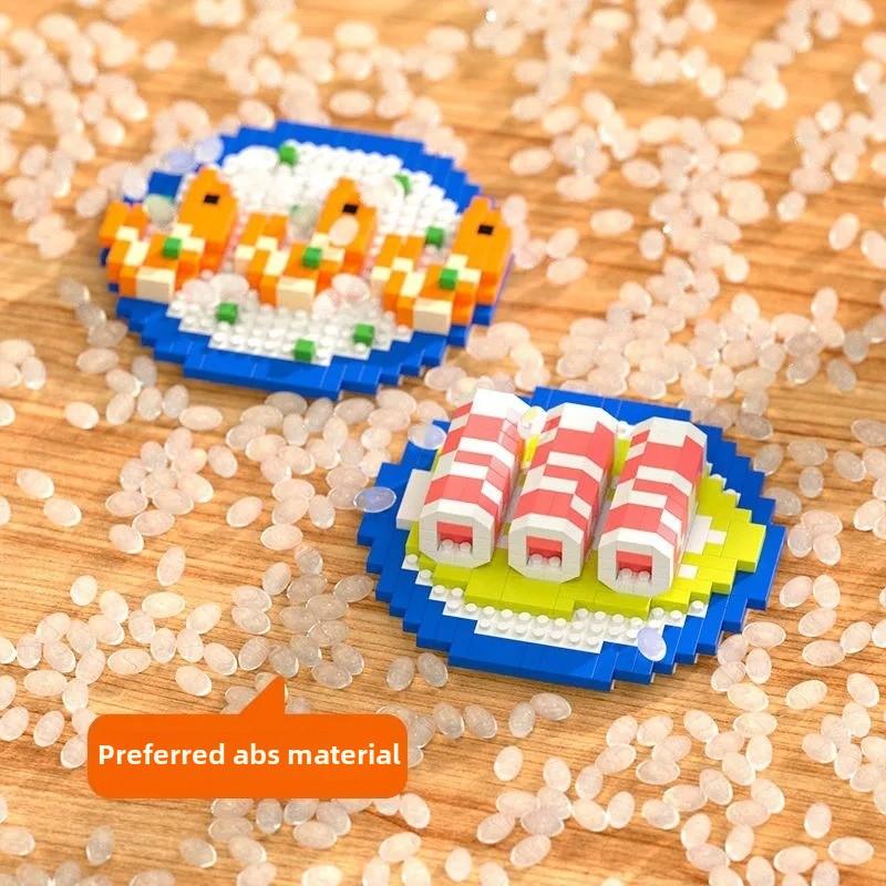 Cartoon Panda Hot Pot Model Mini Bricks Pandas Puzzle Panda Souvenir Assembly Building Block Toys Desktop Ornament