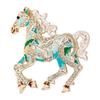 Colorful Horse Brooch Rhinestone Encrusted Alloy Horse Lapel Pin Animal Brooch Pin Outfit Accessory for Clothes Hats Bags Scarves