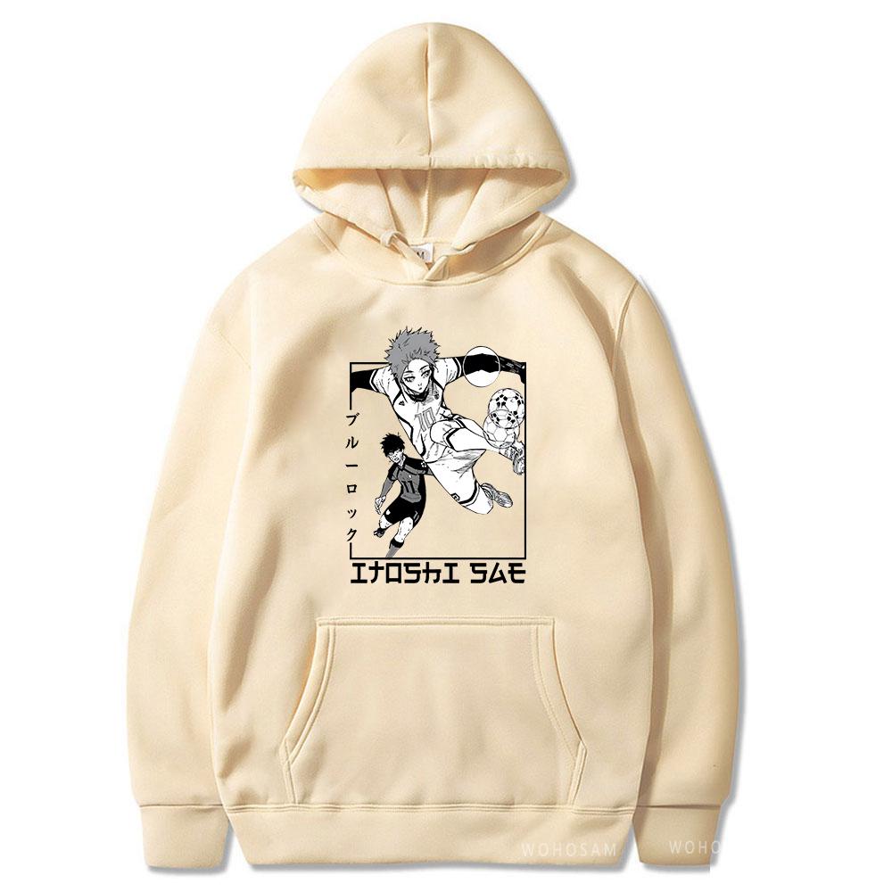 New Manga BLUE LOCK Itoshi Sae Hoodies Anime Men Women Casual Loose Street Hoody Autumn Winter Long Sleeves Hooded Sweatshirt