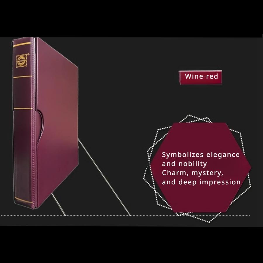 Large Capacity Stamp Collection Book, Paper Coin Collection Book, with Dust Cover, Expandable Capacity, High-end Appearance