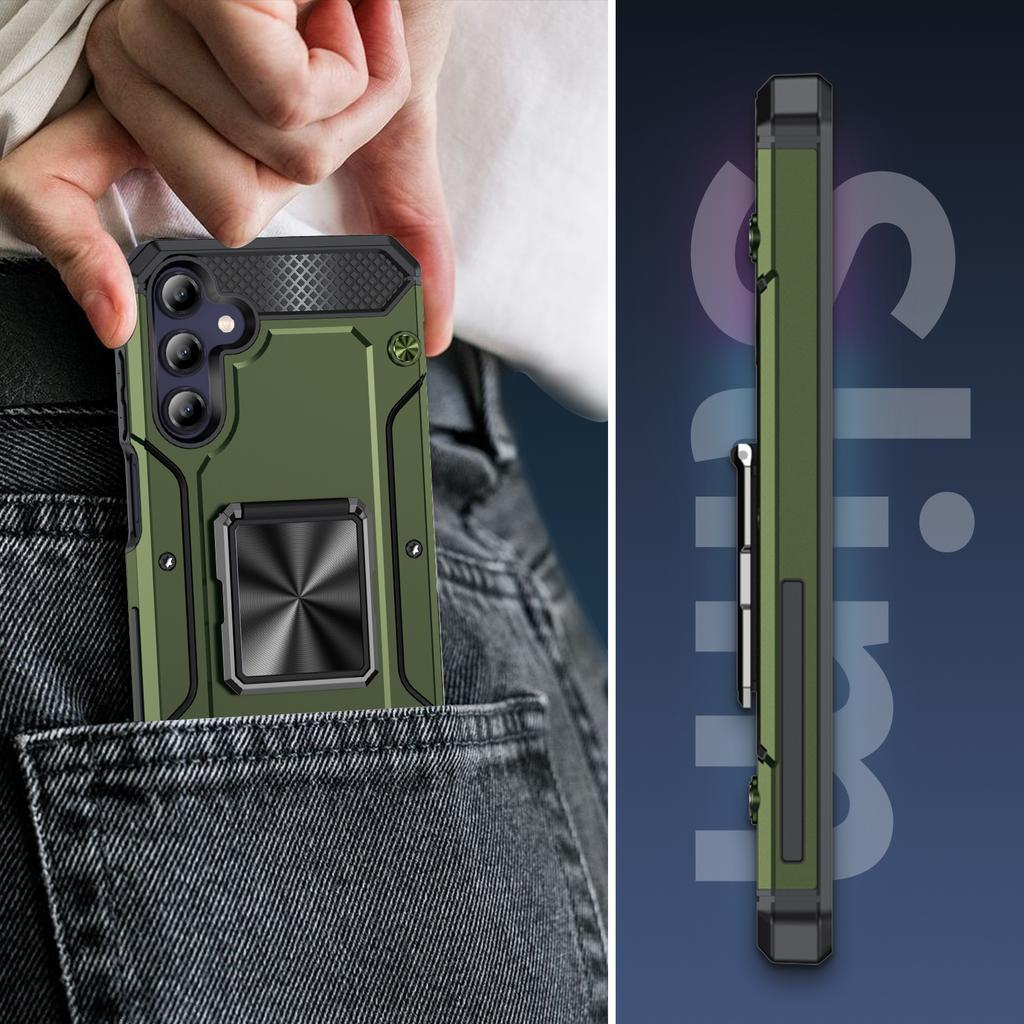 For Samsung Galaxy A05s 4G Kickstand Case Anti-Scratch PC+TPU Phone Cover