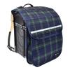 COLORFUL CANDY STYLE Entrance Lesson Shoe Drawstring Gym Clothes Lunch Cup Small Item and Backpack Cover with Stylish Tartan Check and Dark Green