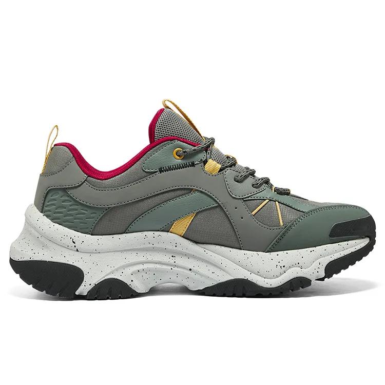 Skechers Street Mesh Cushioning Abrasion Resistant Breathable Lightweight Low top Casual Shoes Men's Gray Green (Unisex) Casual Shoes