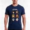 STEEL SHIRT TShirt Summer Casual Cotton Tee Oversized Streetwear Tops Vintage Graphic Print Loose Fit Short Sleeve