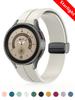 Оригинальный силиконовый ремешок для Samsung Galaxy Watch 6 5 4 Classic 47 мм 43 мм 44 мм 40 мм с магнитной застежкой Galaxy Watch 5 Pro 45 мм
