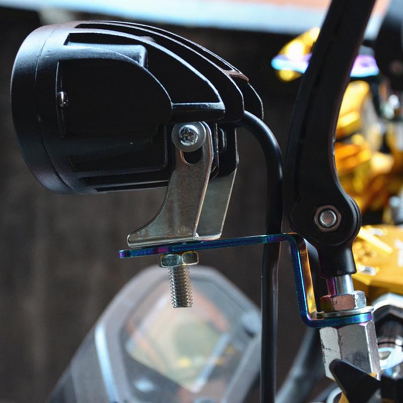 Универсальное мотоциклетное зеркало заднего вида, модифицированный светодиодный кронштейн для фары, прожектор, мотоциклетные аксессуары, удлинительные кронштейны