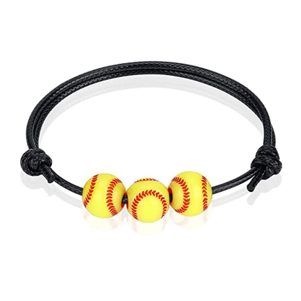 Volleyball Wax Line Woven Bracelet Korean Style Rugby Bracelet Basketball Baseball Bracelet Friend