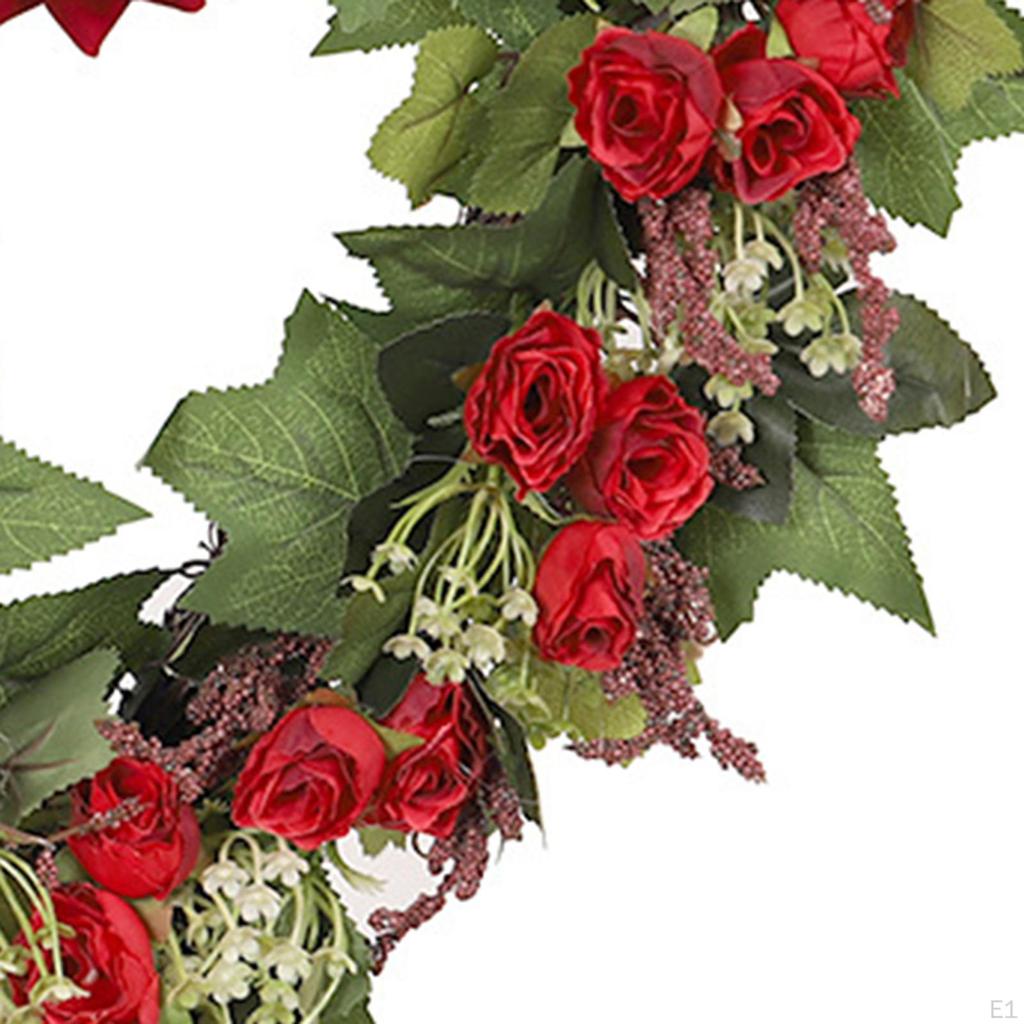 Венок ко Дню святого Валентина, подарок на день Святого Валентина, декор в форме сердца, подвесной для двери