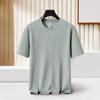 Men's Summer Solid Colour Thin Round Neck Ice Loose Short Sleeve T-Shirt