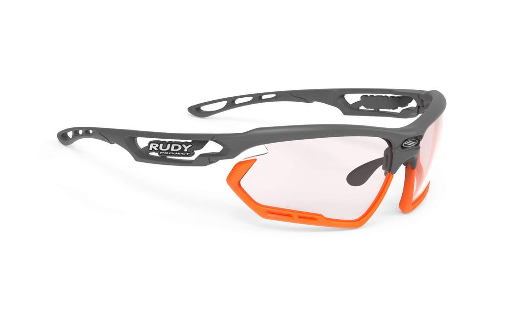 RUDYPROJECT Photonic Piyombo Матовый бампер Линза Impact X2 Фотохромная красная 17 мм Солнцезащитные очки, Оправа, Мандарин, Линзы, Ширина 72 мм, Высота 39 мм, Переносица