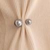 3/6Pcs Double Pearl Brooch Pins Anti-fade Exquisite Elegant Brooches for Women Sweater Cardigan Clip Coat Summer Dress Jewelry