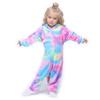 Kids Boys Girls Unicorn Pajamas Sleepwear Nightwear Animal Cosplay Funcy Costume with Gloves and Slipper