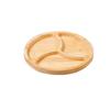 Round Wooden Divided Fruit Tray Nut Platter Food Storage Tray Fruit Snack Plate  Serving Platter