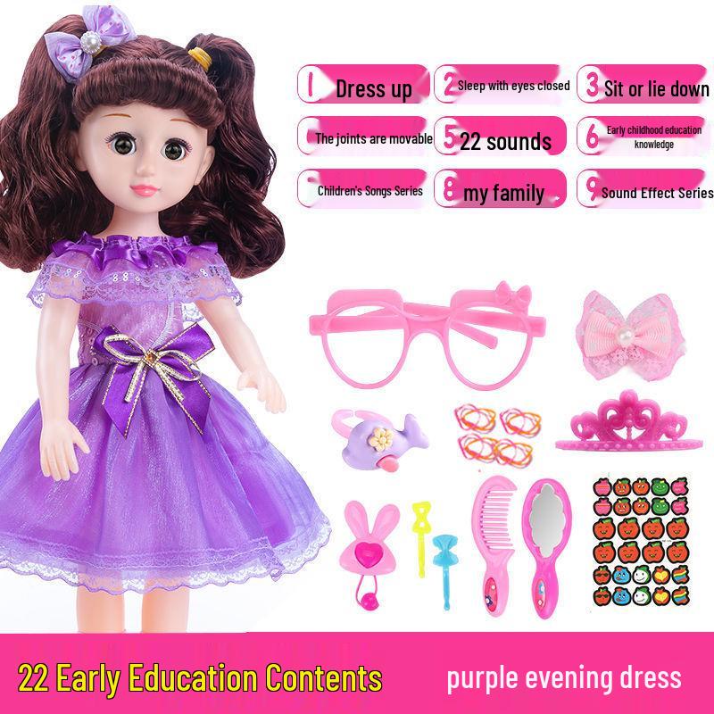Interactive Smart Doll Set with Changeable Clothes - Princess Toy for Girls, Perfect Birthday Gift