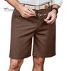 Мужские шорты средней посадки с застежкой-молнией на пуговицы, длиной до колена, с 2 боковыми карманами, легкие повседневные летние пляжные шорты
