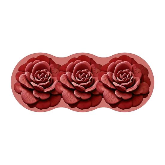 Прикроватный коврик с цветочным узором, впитывающий коврик для пола, коврик для прикроватного столика с нескользящей основой, декоративный ковер с цветами для гостиной, ванной комнаты, кухни