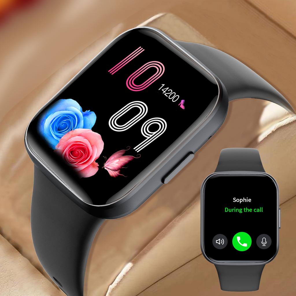 Умные часы с Bluetooth-вызовом, спортивные часы с пульсометром IP68, для Android IOS
