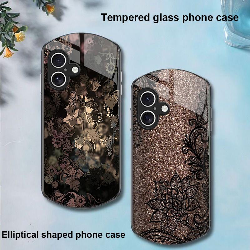 Красочный Цветочный Тотем Для Apple IPhone 16 11 13 15 14 Pro Max 12 Mini 7 8 Plus XR XS Чехол для телефона из закаленного стекла эллиптической формы