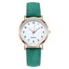 Trendy Unisex Simple Ladies Watch Casual Leather Belt Quartz Clock Wristwatches Small Dial New Women Girl Fashion
