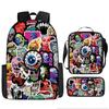Boys Backpack Rhythm Box Children's School Bag Anime Backpack Satchel Pencil Bag Oxford Cloth
