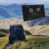 Black Cat Eyes Watching Front License Plate Aluminum Decorative License Plates Funny Metal Car Plate 6"X12" Novelty Vanity Tag Cover With 4 Holes Car