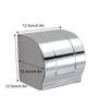 Toilet Paper Clean And Dry Roll Door Closed Holder Stainless Steel Is Waterproof And Rust Resistant Silvery Paper Towels Shelf