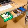 Eco-friendly Anti-drop Space-saving Strong Load-bearing Self-Adhesive Under Desk Drawer Home Use Under Desk Storage Box