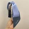 Ribbon Bowknot Hair Clip Silk Scarf Vertical Clip Elegant Bow Banana Clip  Women