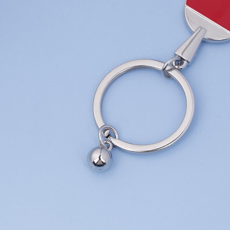 Cute Mini Table Tennis Racket Keychain Sport Ping Pong Paddle Pendant Keyring For Men Women Backpack Car Ornament