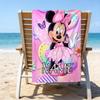 1pc Minnie17 Beach Towel with Custom Name, Beach/Swimming/Bath/Picnic/Camping Towel, Suitable for Seaside Beaches