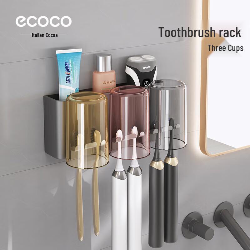ecoco Настенный держатель для зубных щеток и стакана