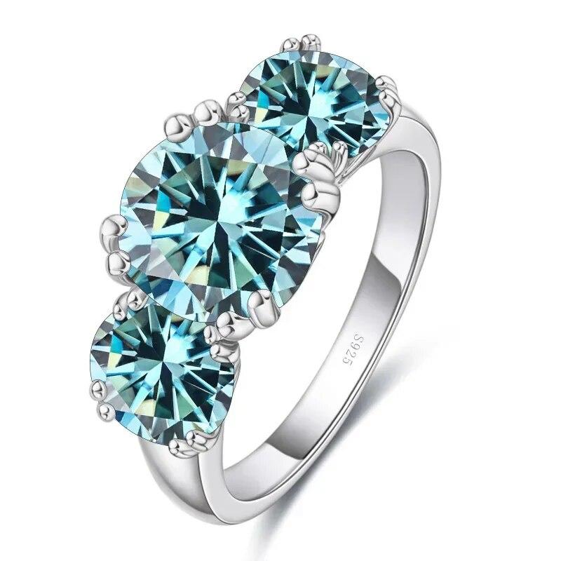 Sace Gems Сертифицированное GRA кольцо с муассанитом 2 карата VVS1 Lab Diamond Solitaire Кольцо для женщин Обручальное кольцо с обещанием ювелирных изделий