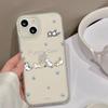 Матовый чехол из мягкого ТПУ с бантиком «Маленький медвежонок» для iPhone 13/14/15/16/17 Pro Max