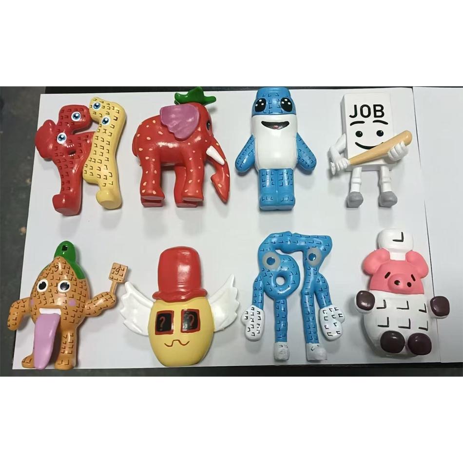 10см Укради Мозговую гниль Игра №9 Фигурка Дома 8шт/Набор Украшение Коллекция Подарки на День рождения Игрушки для детей Хэллоуин Рождество