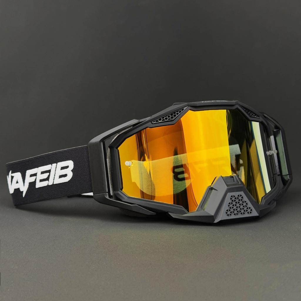NAFEIB Мотоциклетные Очки для Мотокросса Anti-UV Мото Очки Внедорожные MX ATV Пылезащитные Ветрозащитные Очки для Шлема