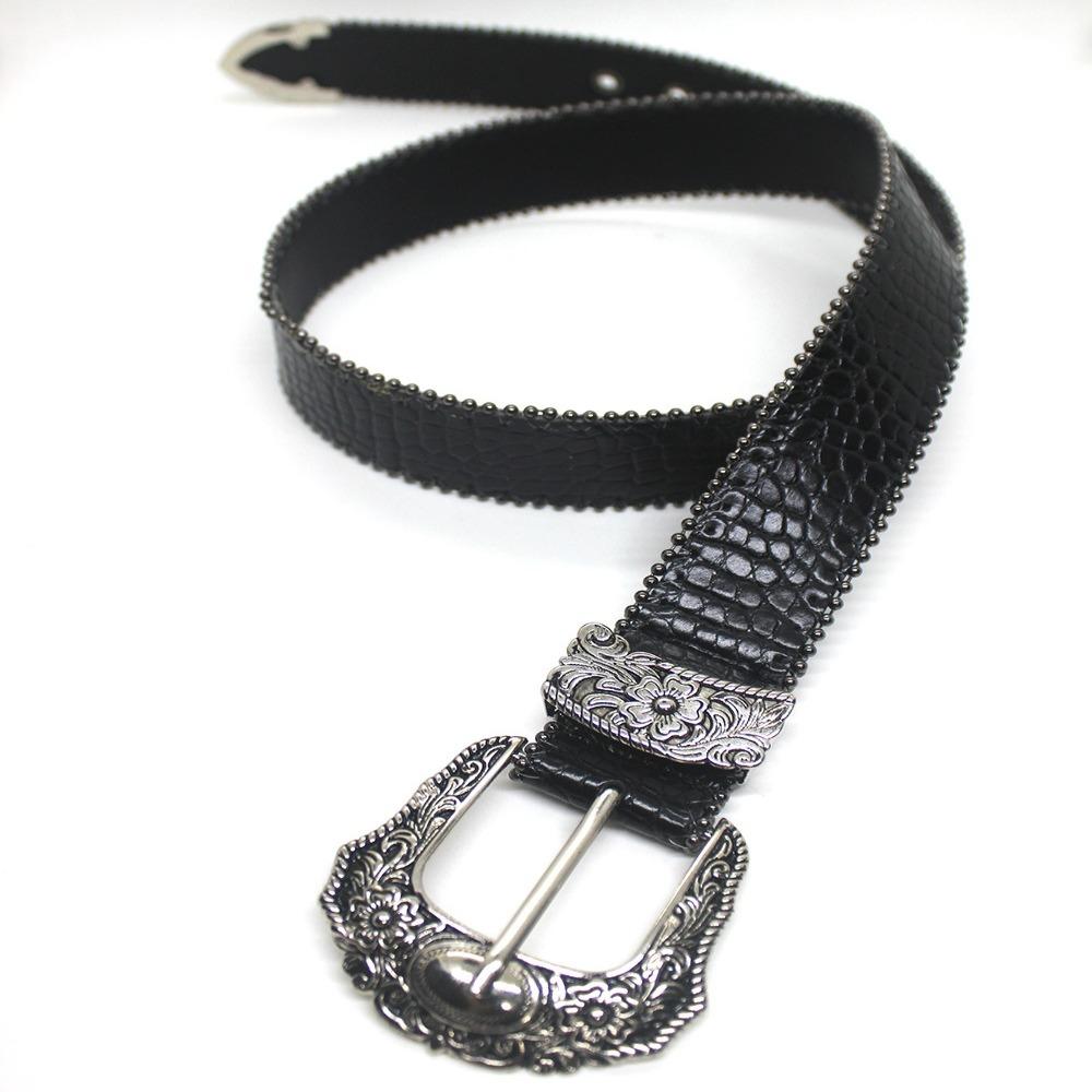 Роскошный ремень из искусственной ПУ кожи, ретро ковбойский ремень в западном стиле, повседневный ремень с пряжкой-штифтом, унисекс