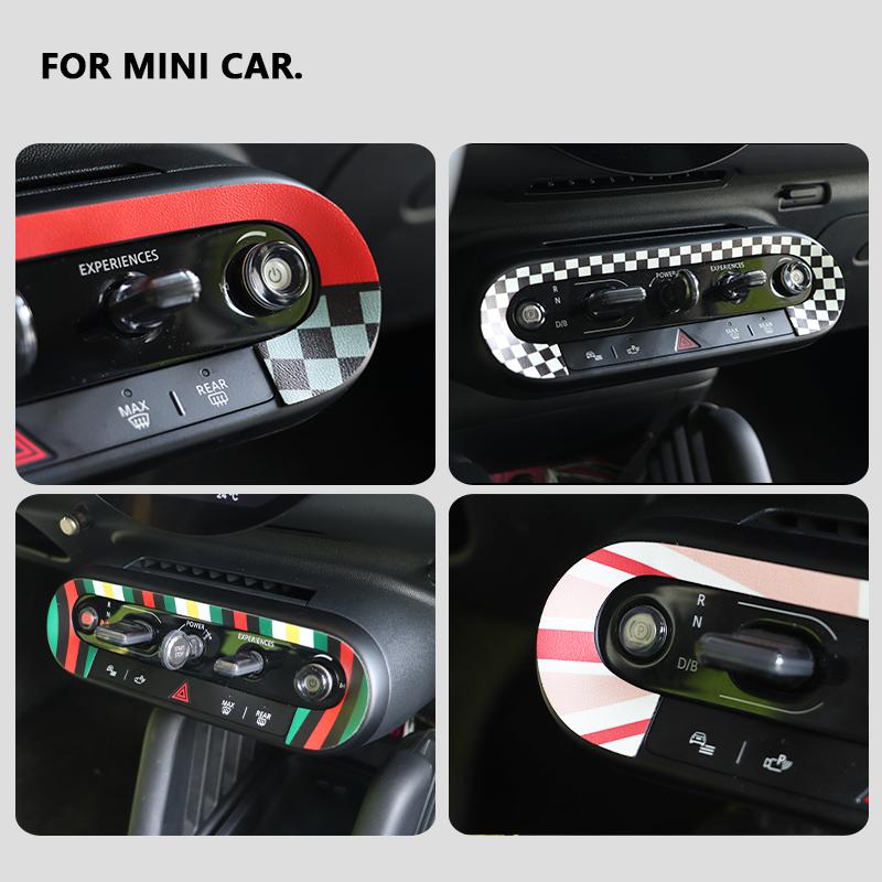 For Mini J01 J05 F65 F66 F67 U25 Countryman 2024 2025 Car Central Control Knob Panel Sticker Decoration Car Interior Accessories
